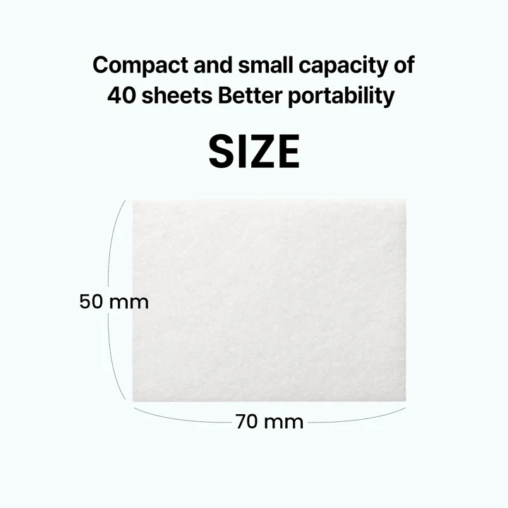1/3 Saving Cotton Pad: Small enough to place precisely
