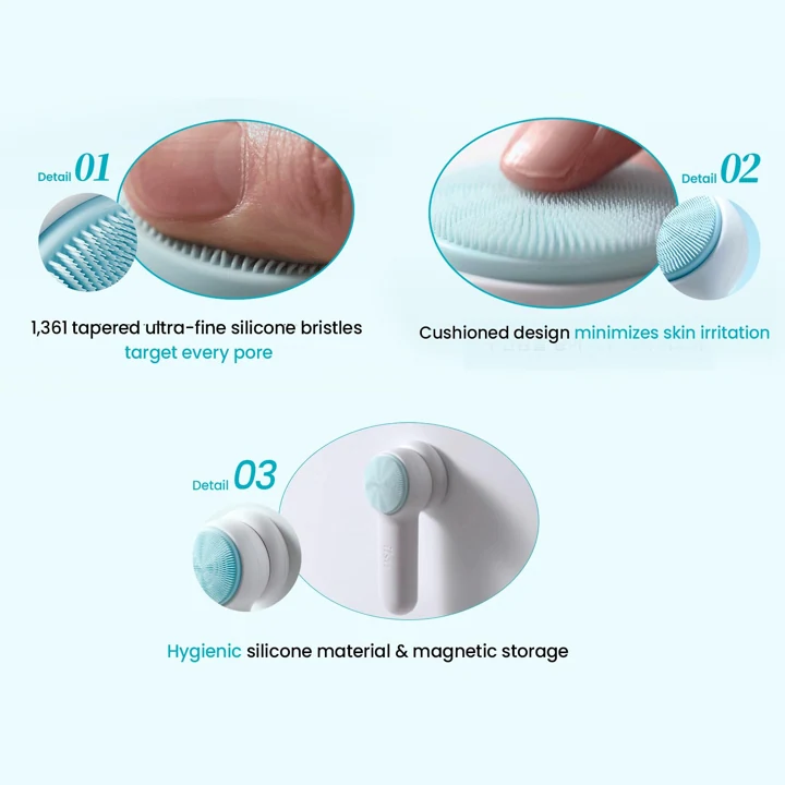 Pore Cleansing Master: A cushioned brush head